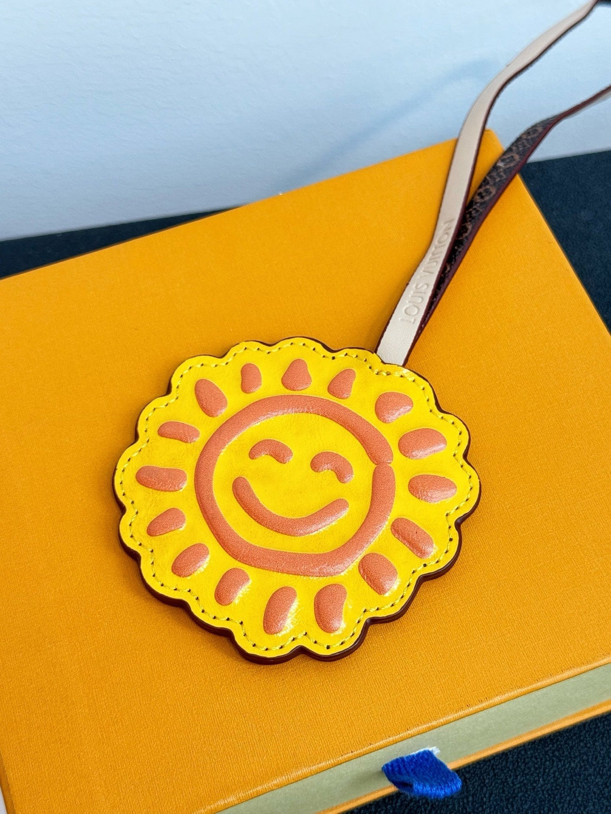 LV Sun Charm Yellow mix Colors Cowhide Canvas
