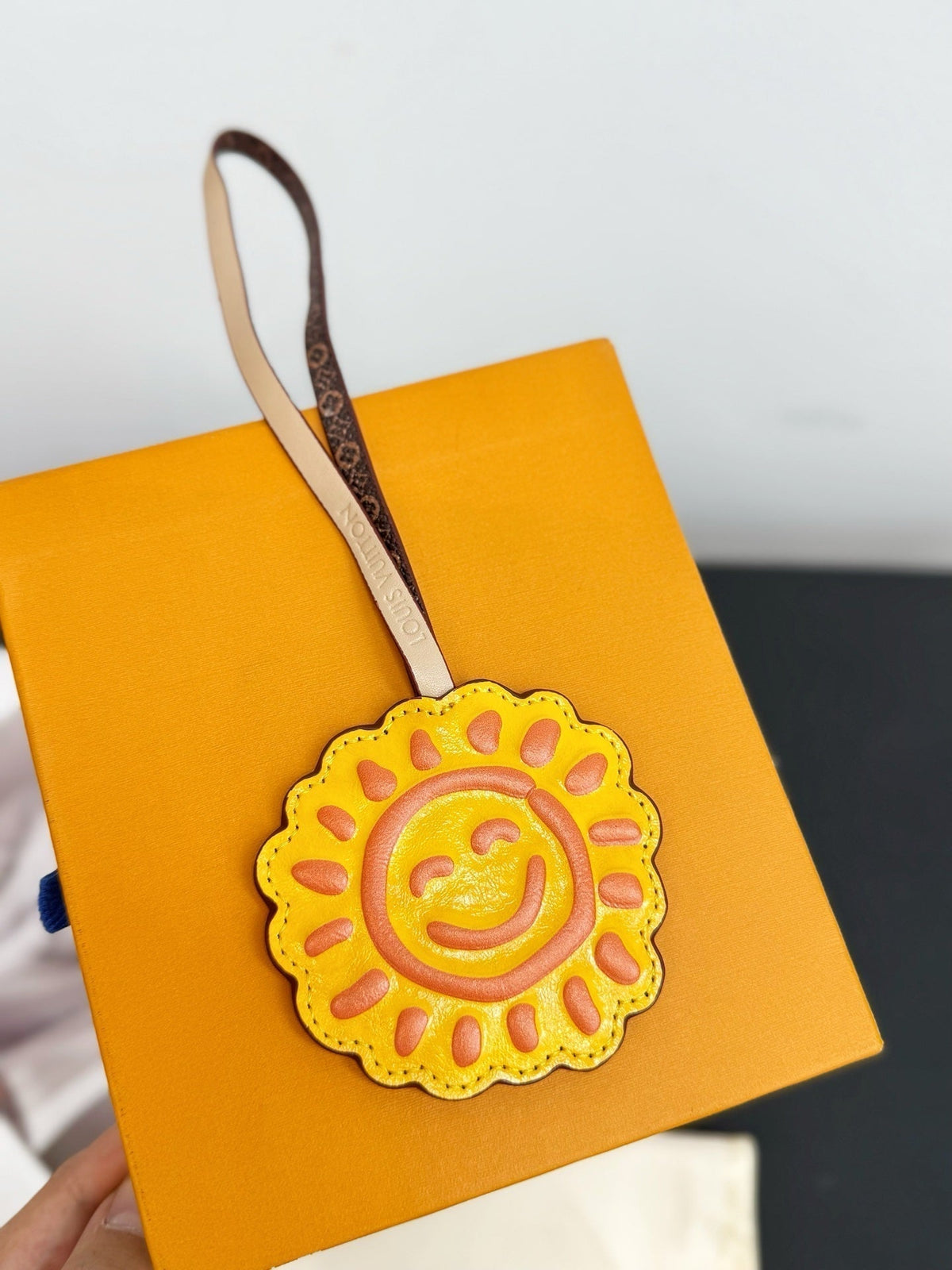 LV Sun Charm Yellow mix Colors Cowhide Canvas