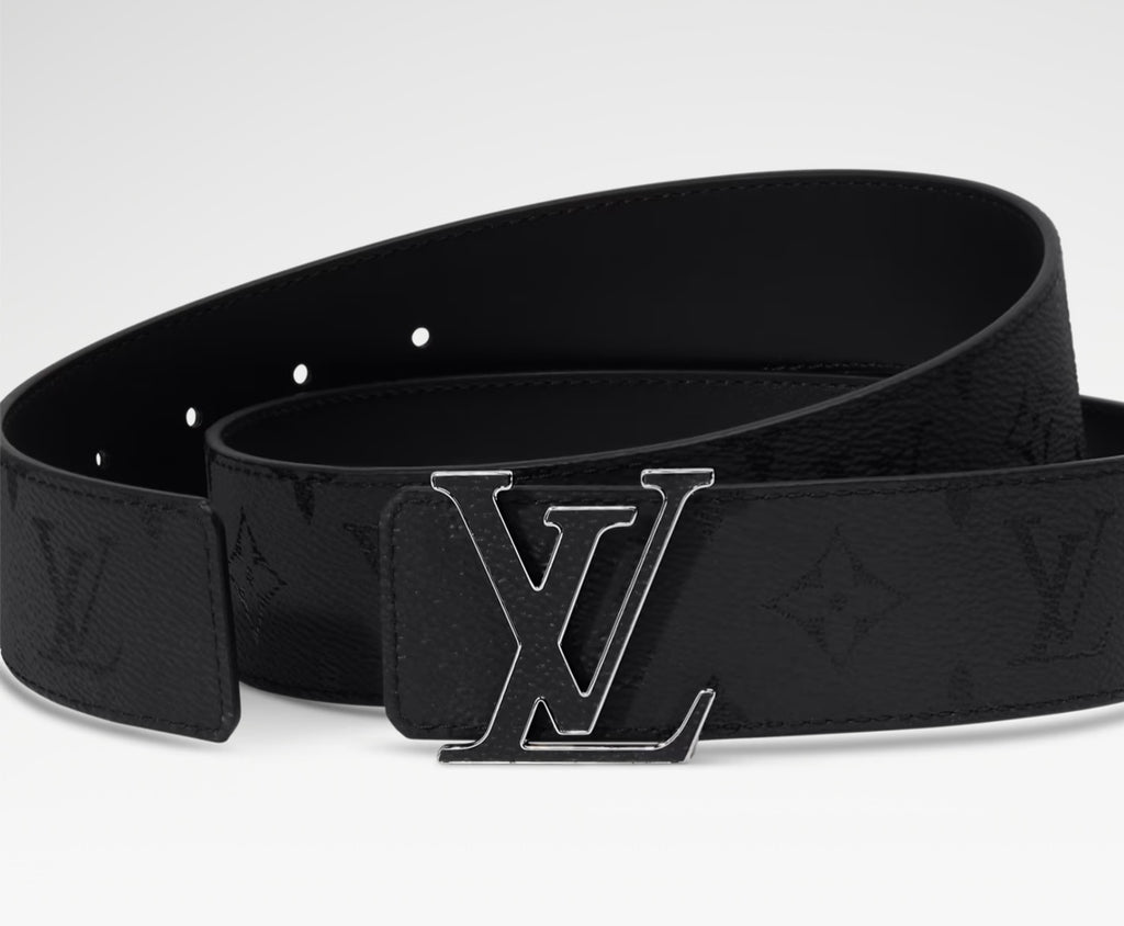 Louis Vuitton LV Initiales 40MM Reversible Belt Monogram Shadow Black