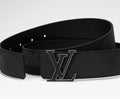 Louis Vuitton LV Initiales 40MM Reversible Belt Monogram Shadow Black