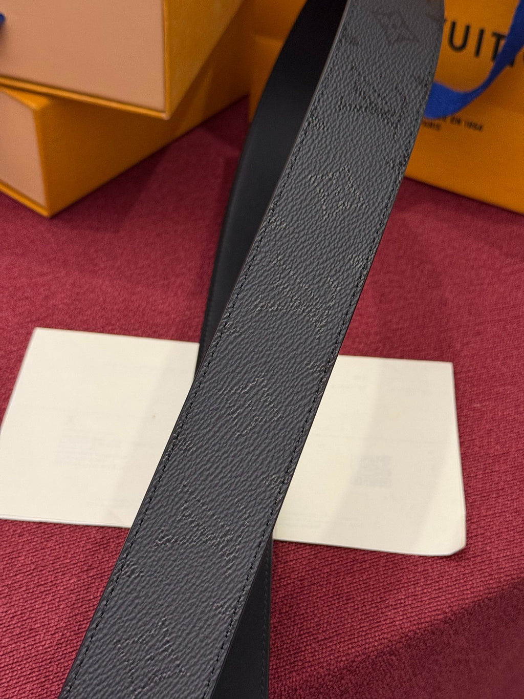 Louis Vuitton LV Initiales 40MM Reversible Belt Monogram Shadow Black