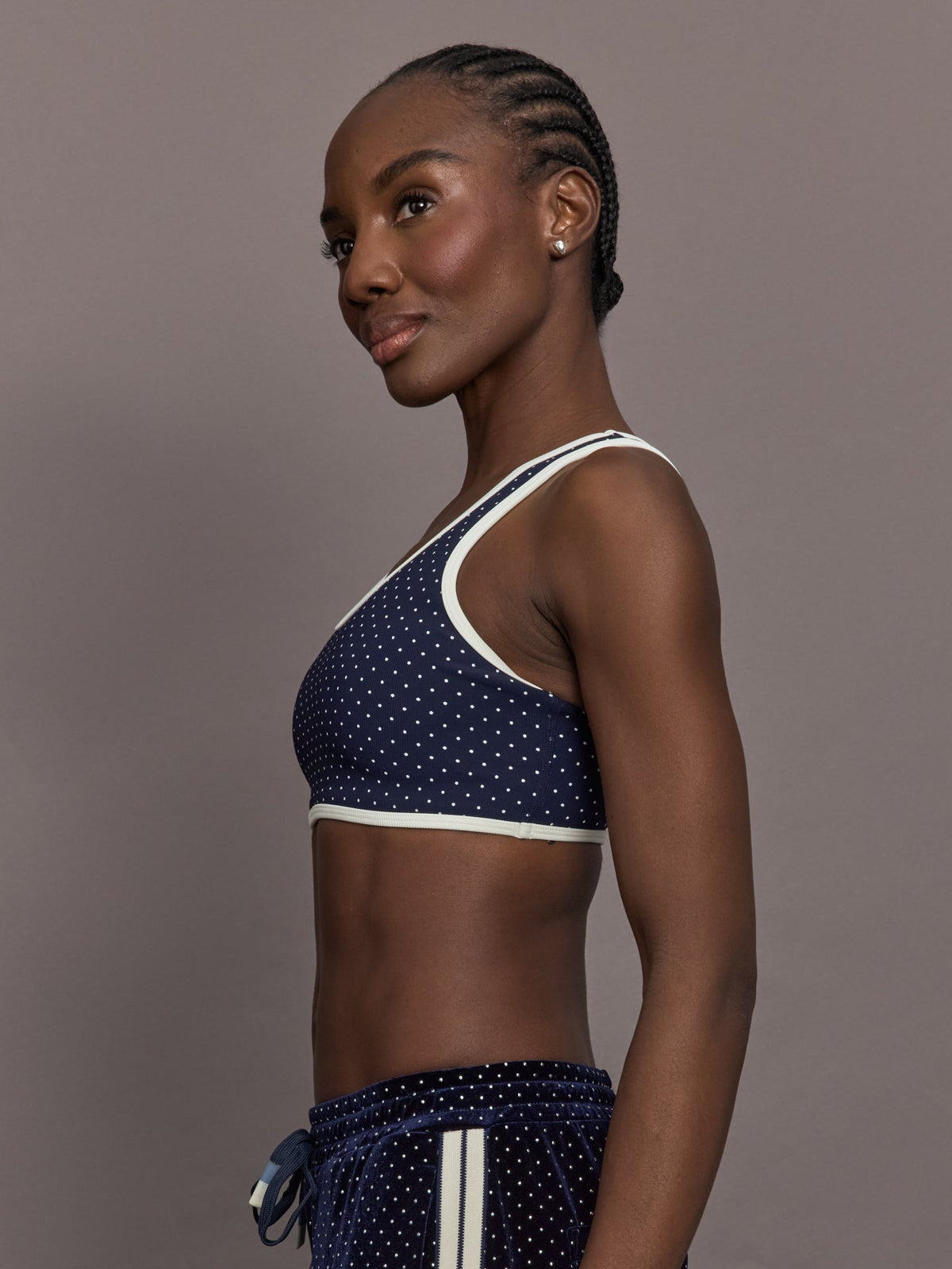 Spellbound Jade Racerback Bra - Polka Dots