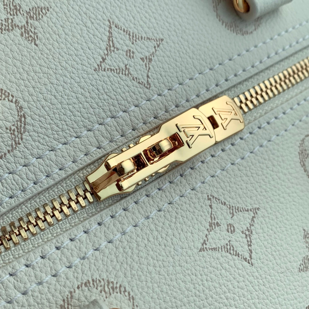 LV 2025 Speedy Bandoulière 25 White Calfskin 347096