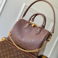 LV 2025 Speedy Bandoulière 25 Wine Red Calfskin 347094