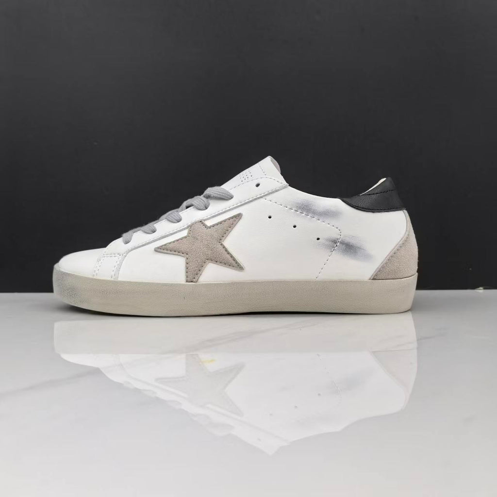 Golden Goose Super-Star White Leather Grey Suede Black
