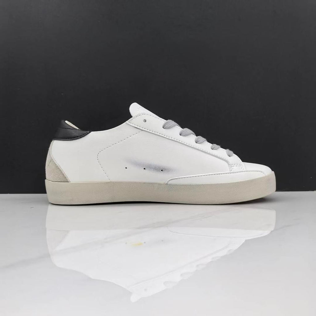Golden Goose Super-Star White Leather Grey Suede Black