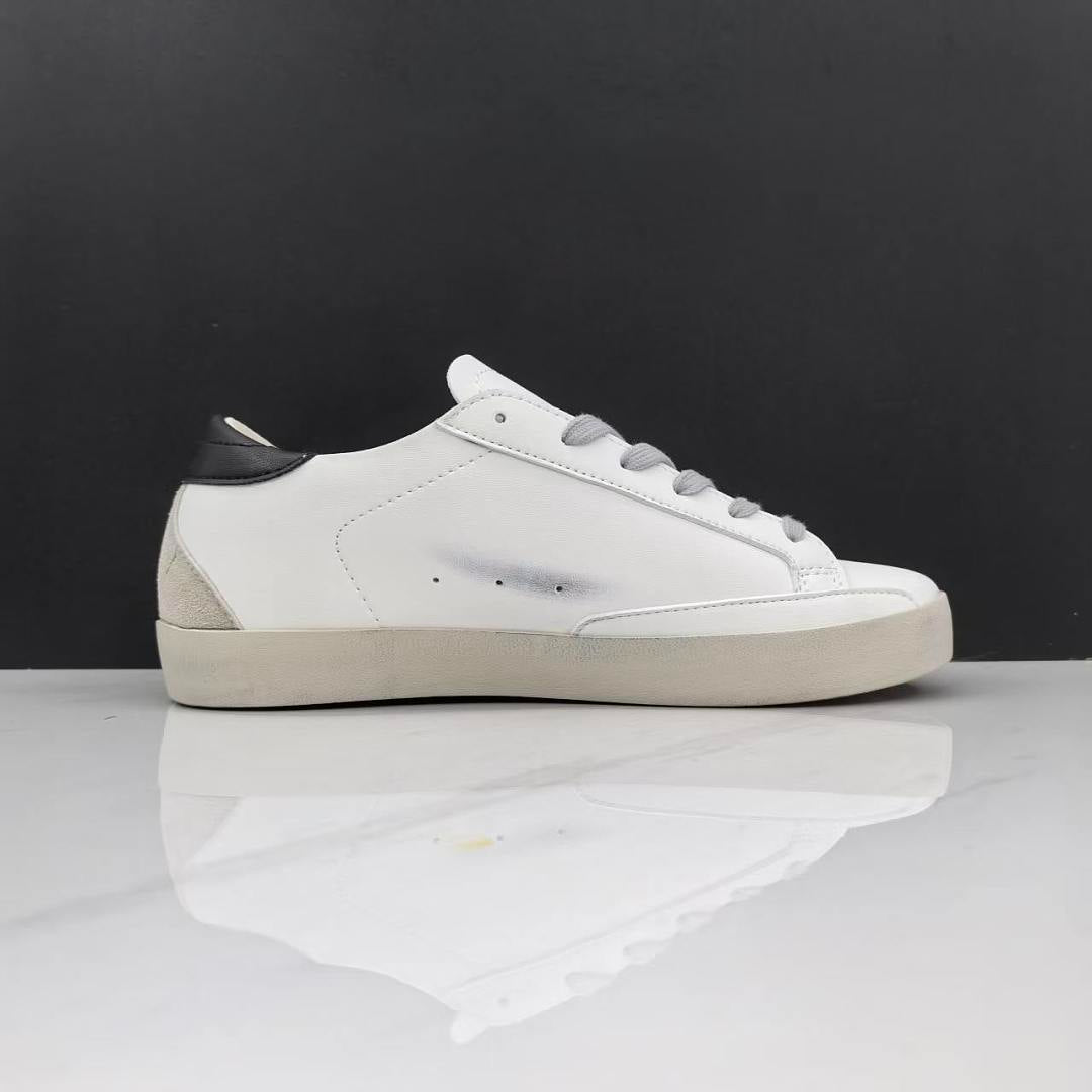 Golden Goose Super-Star White Leather Grey Suede Black