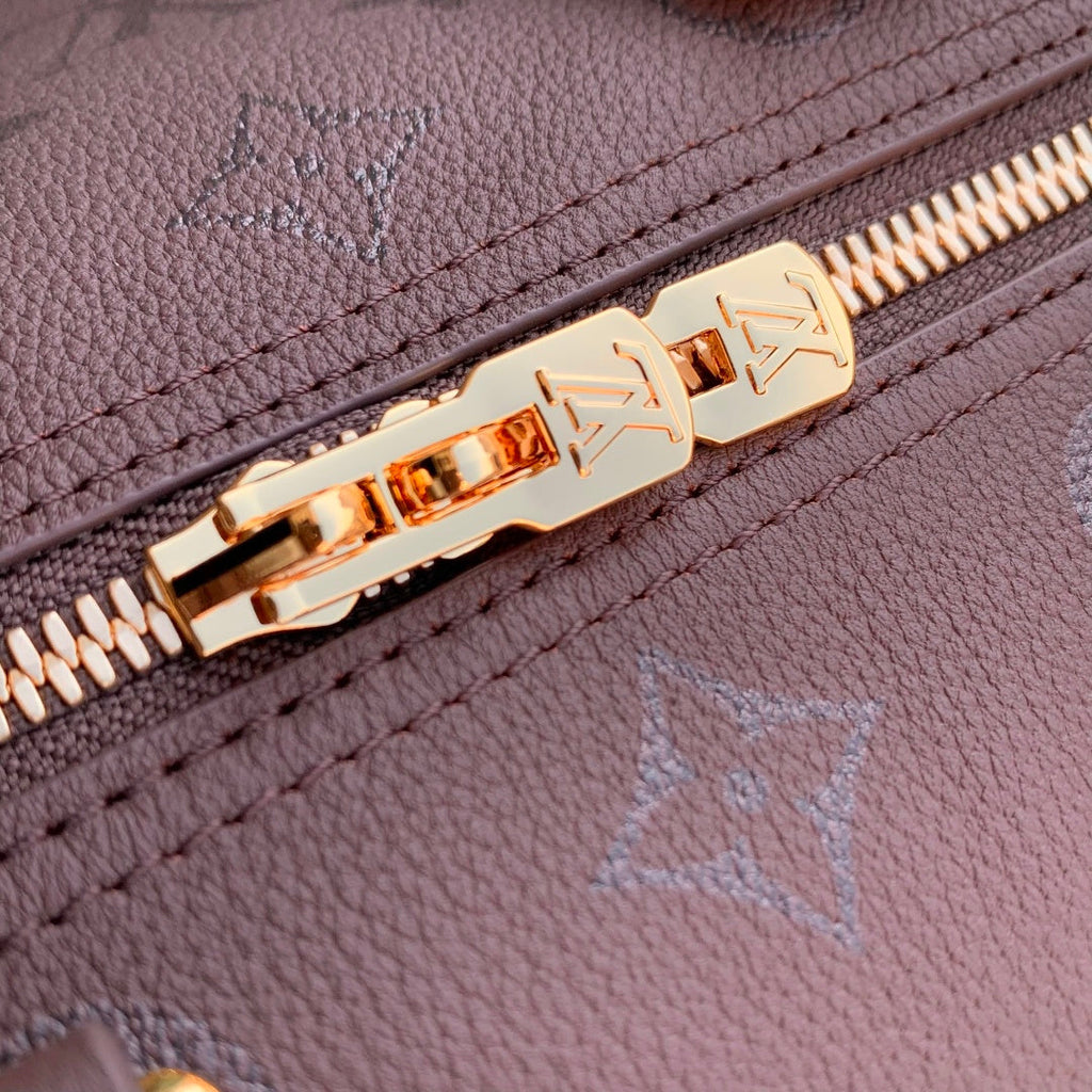 LV 2025 Speedy Bandoulière 25 Wine Red Calfskin 347094
