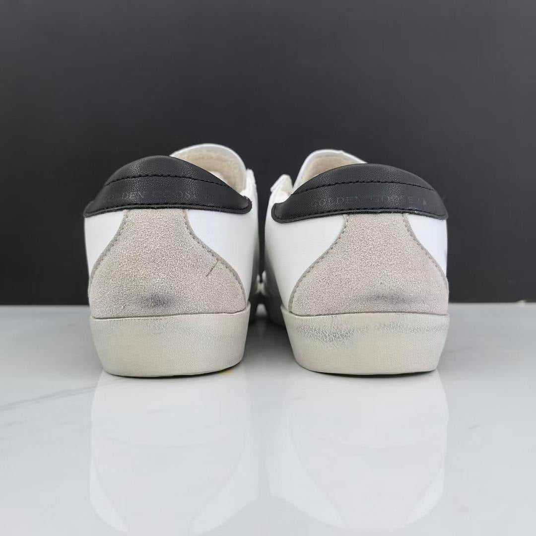 Golden Goose Super-Star White Leather Grey Suede Black