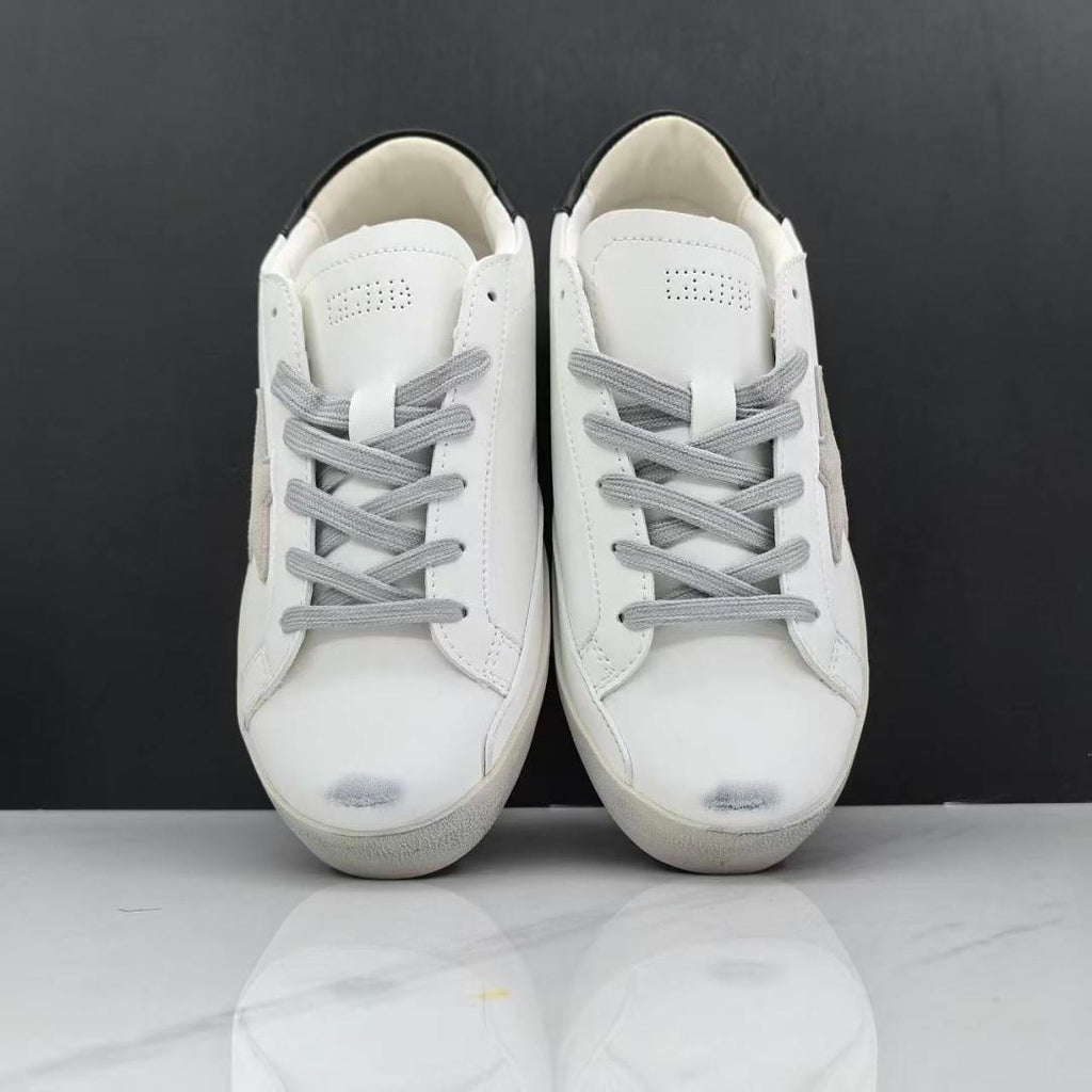 Golden Goose Super-Star White Leather Grey Suede Black
