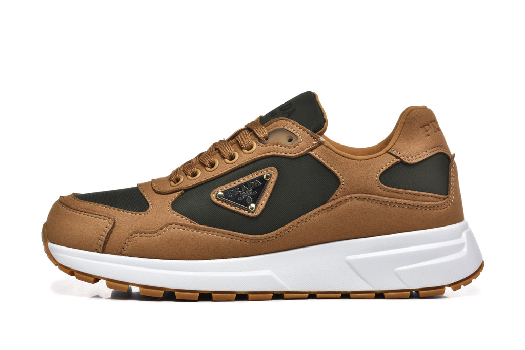 Prada Prax 01 Re-Nylon and Brushed Leather Tobacco