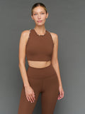 Contrast Scallop Edge Bra in Melt - Carafe/White