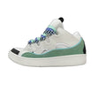 Lanvin Curb Sneakers 'White Mint Green' - Multicolor Chevron Laces