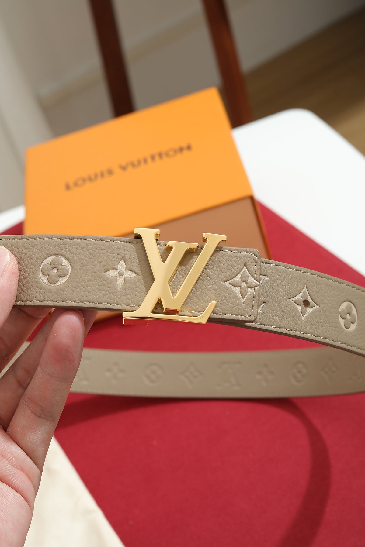 Louis Vuitton LV Iconic 30MM Reversible Belt Monogram Empreinte Bicolor
