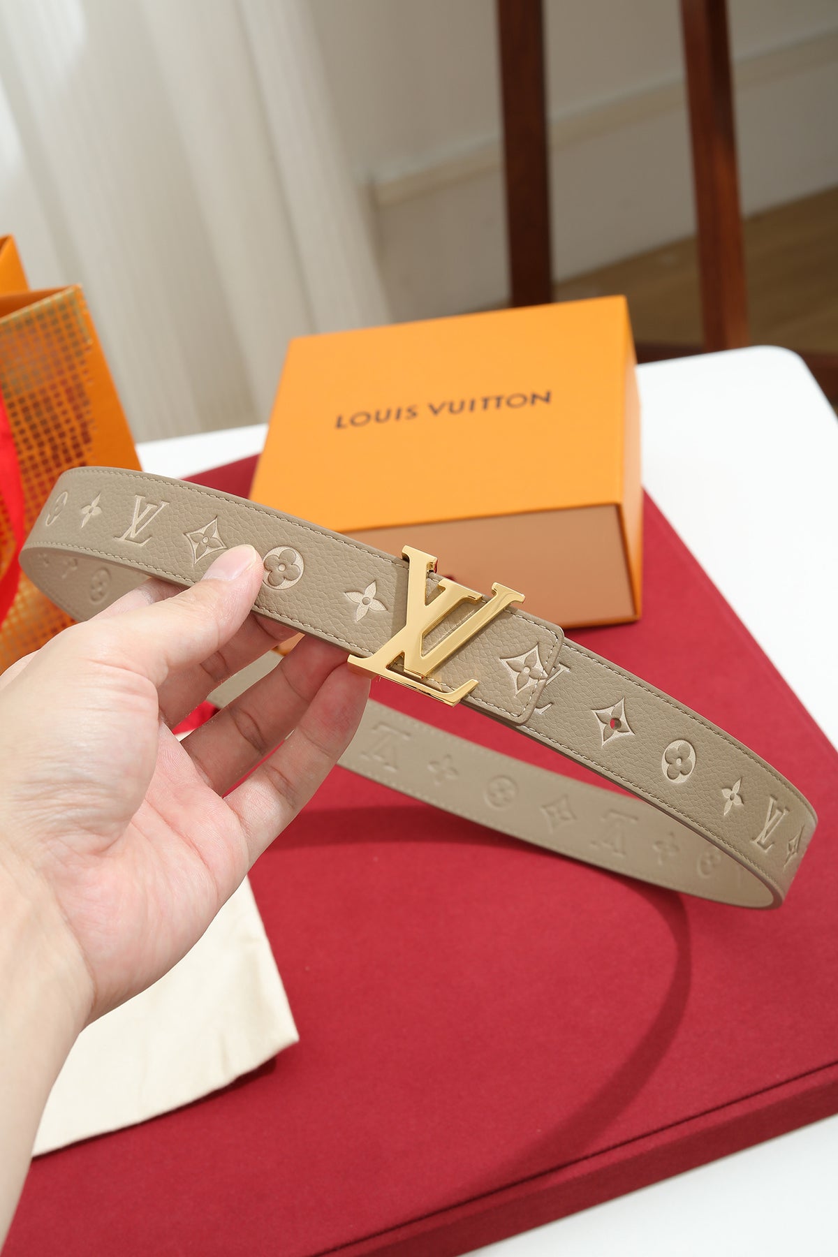 Louis Vuitton LV Iconic 30MM Reversible Belt Monogram Empreinte Bicolor