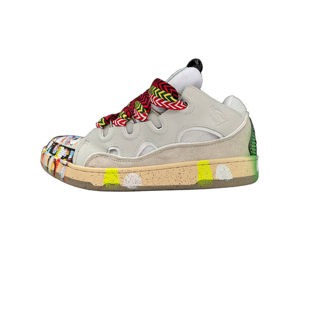 Lanvin x Gallery Dept. Curb Sneakers 'White Multi Paint Splatter'
