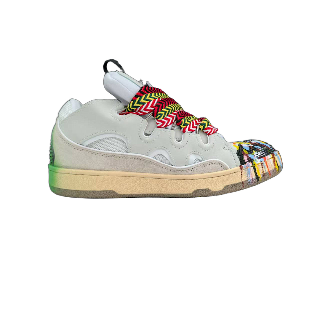 Lanvin x Gallery Dept. Curb Sneakers 'White Multi Paint Splatter'
