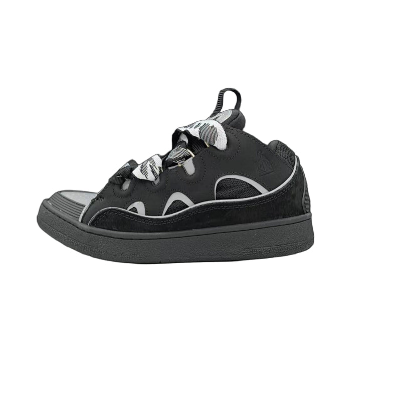 Lanvin Curb Sneakers 'Black' - Monochrome Painted Laces