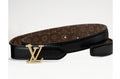 Louis Vuitton LV Bloom 20MM Reversible Belt Monogram Canvas Black