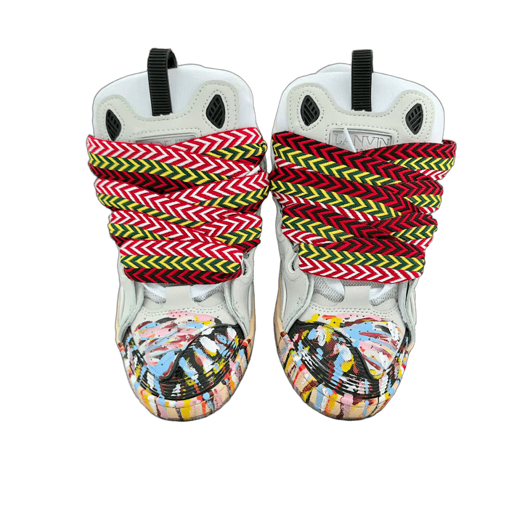 Lanvin x Gallery Dept. Curb Sneakers 'White Multi Paint Splatter'