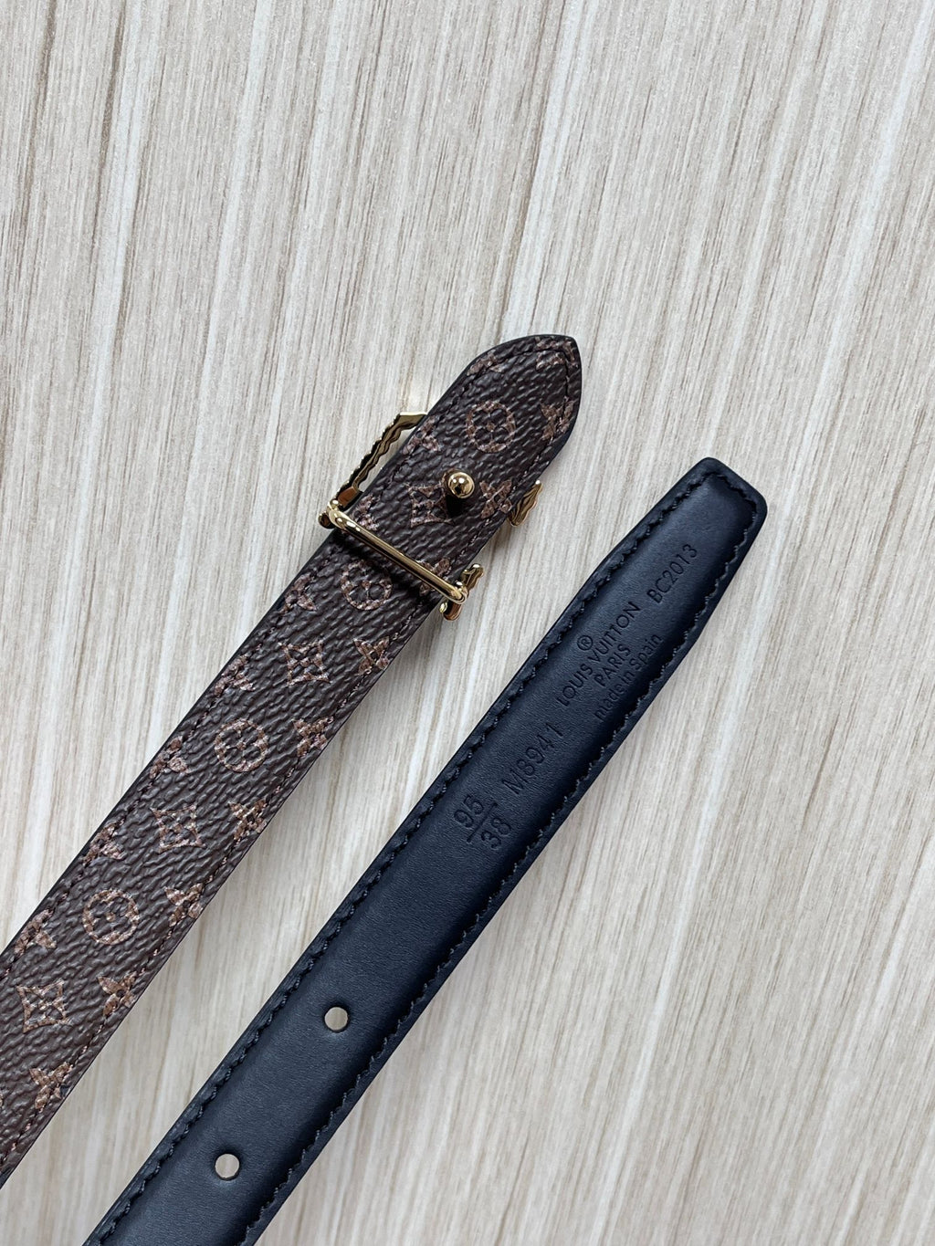 Louis Vuitton LV Bloom 20MM Reversible Belt Monogram Canvas Black