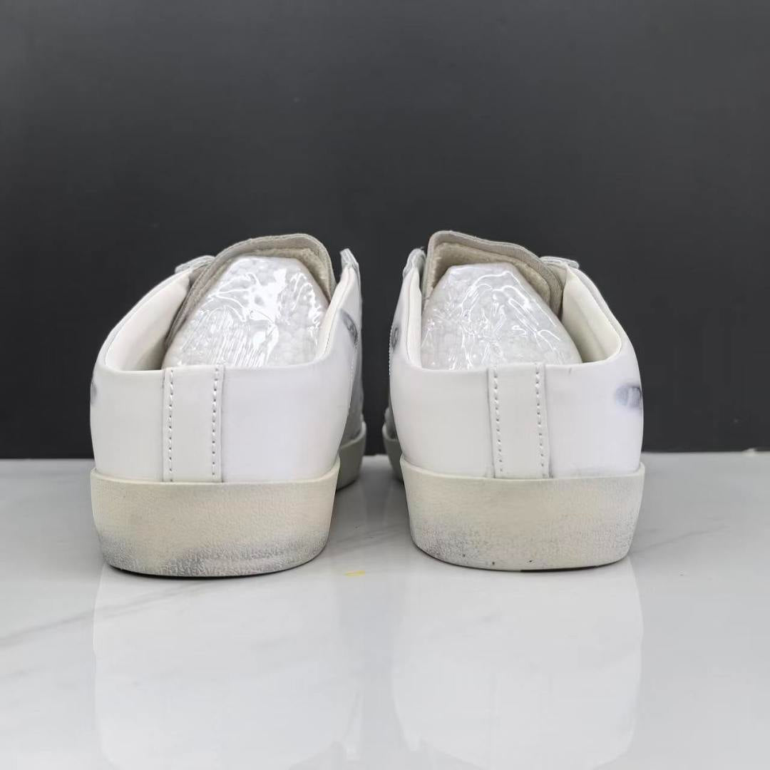 Golden Goose Super-Star Sabot White Leather Purple Glitter