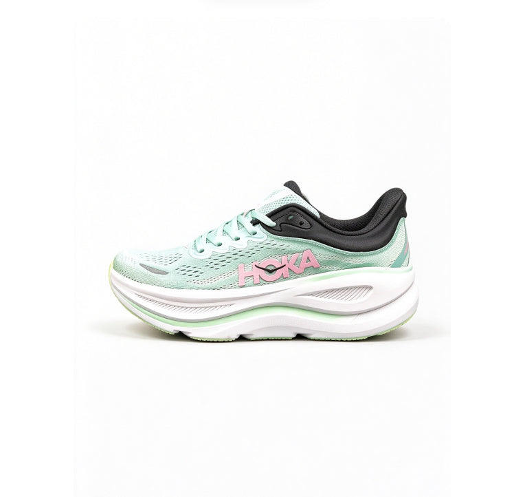 HOKA ONE ONE Women's Bondi 9 "Mint Leaf / Pink"