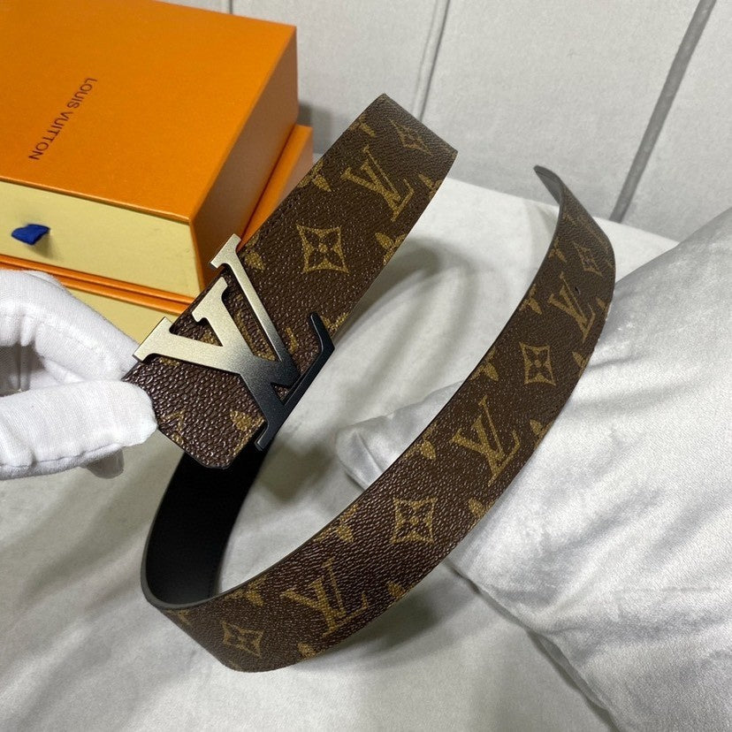 Louis Vuitton LV Initiales 40MM Reversible Belt Monogram Gradient Brown