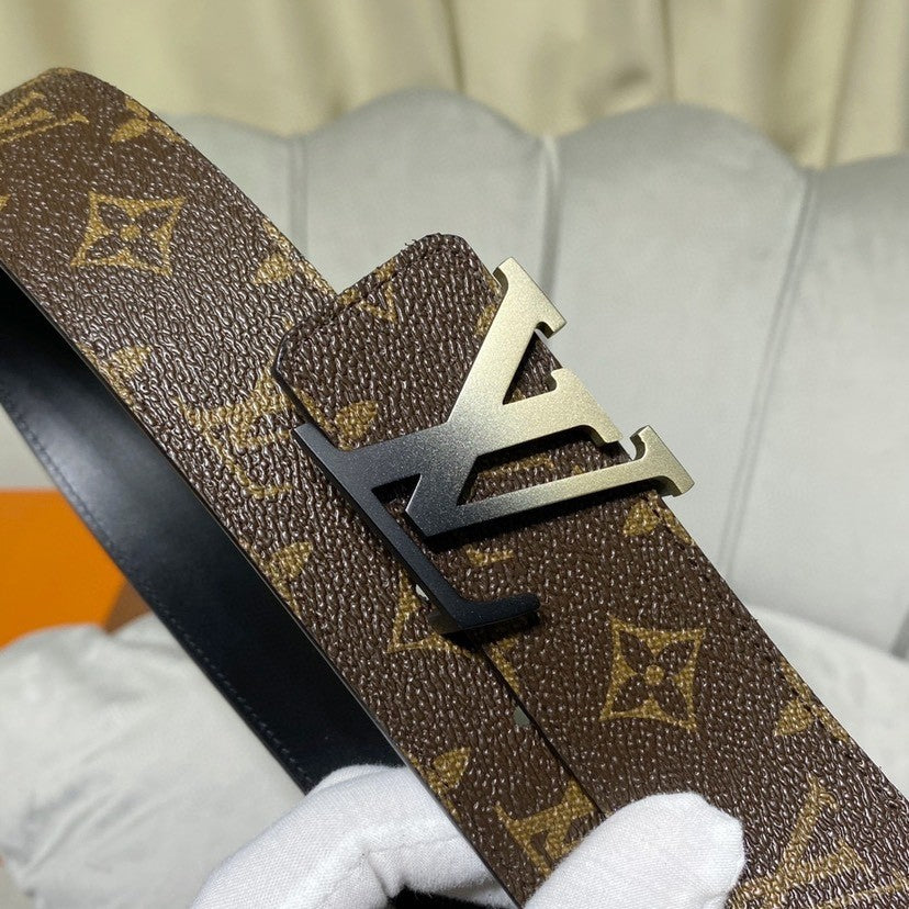 Louis Vuitton LV Initiales 40MM Reversible Belt Monogram Gradient Brown