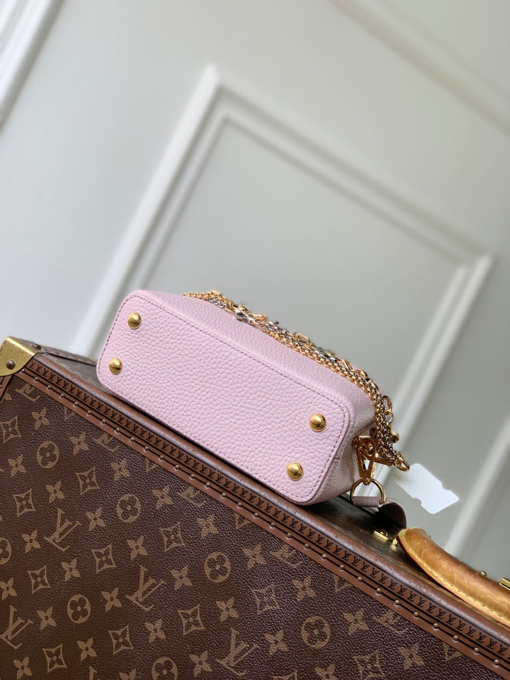 LV 2025 Capucines Bag Pink Taurillon Leather 347378