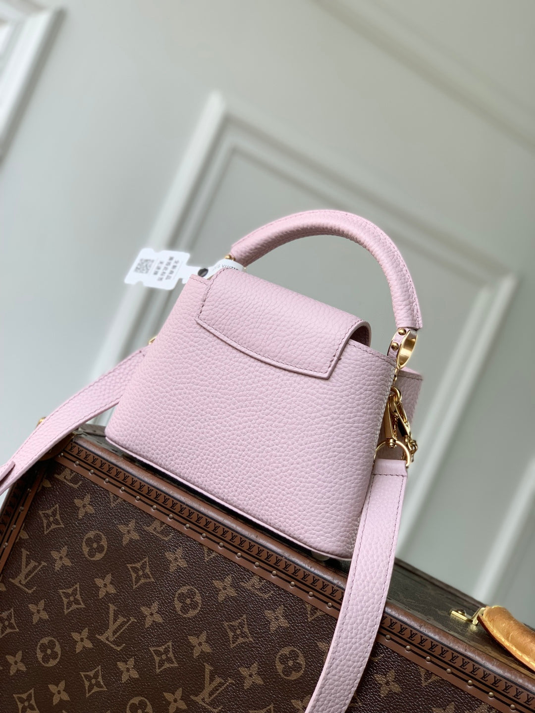 LV 2025 Capucines Bag Pink Taurillon Leather 347378