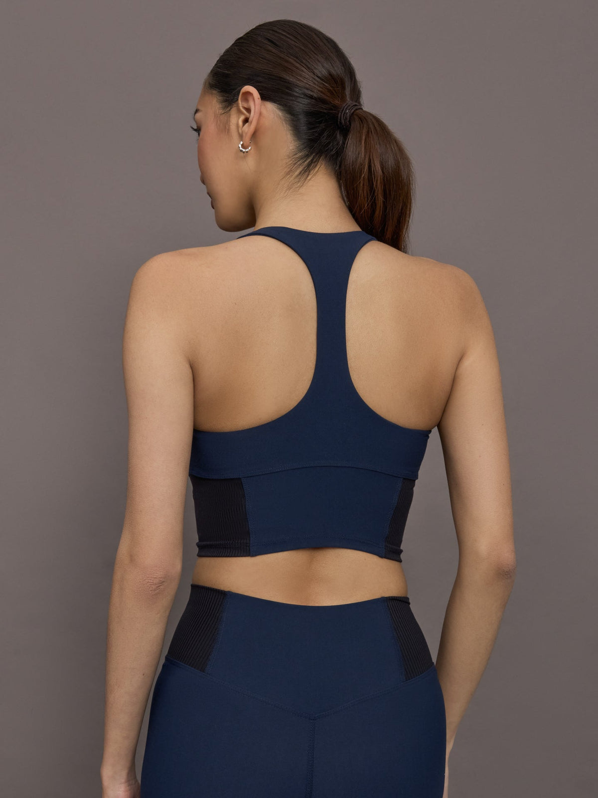 Seamed Bra in Melt - Navy/Black