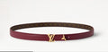 Louis Vuitton Pretty LV 20MM Reversible Belt Burgundy Monogram