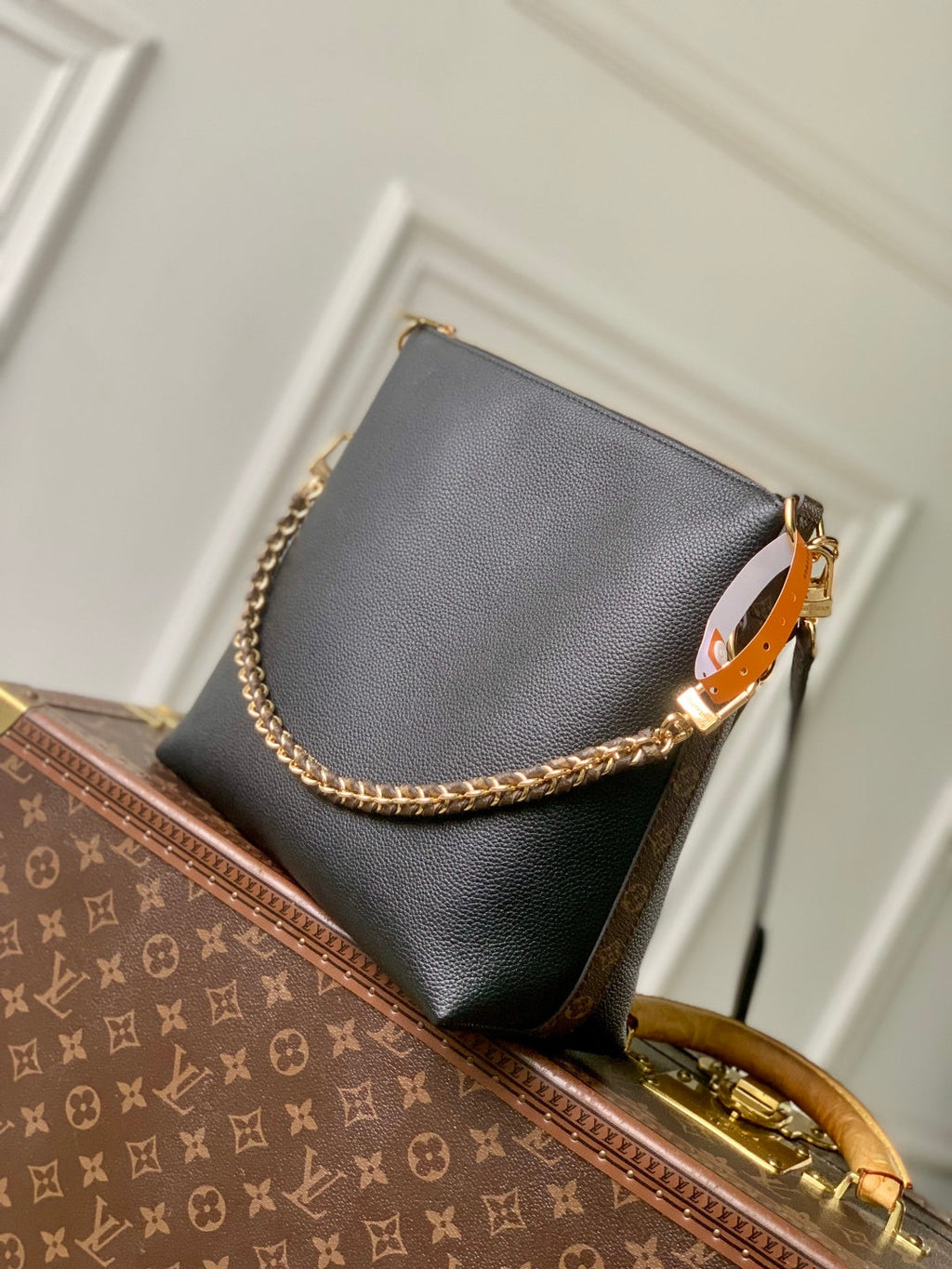 LV 2025 Multipass Bag Black mix Brown Canvas Calfskin 347360
