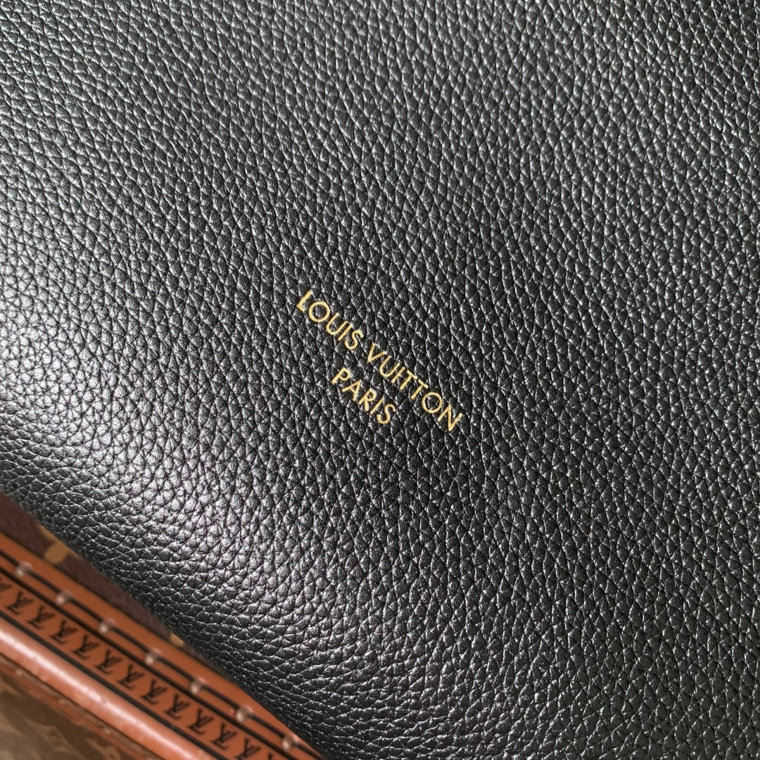 LV 2025 Multipass Bag Black mix Brown Canvas Calfskin 347360