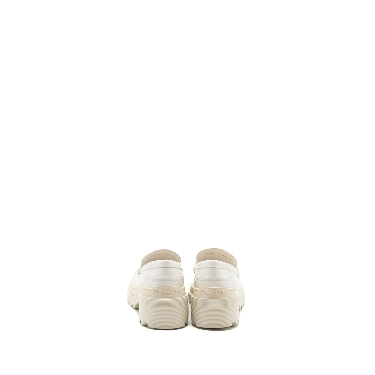 DIOR CODE LOAFER CALFSKIN WHITE SHW