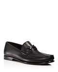 Salvatore Ferragamo Gancini Leather Loafer — Black