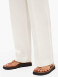 The Row Ginza Slip-On Leather Loafer — Tan