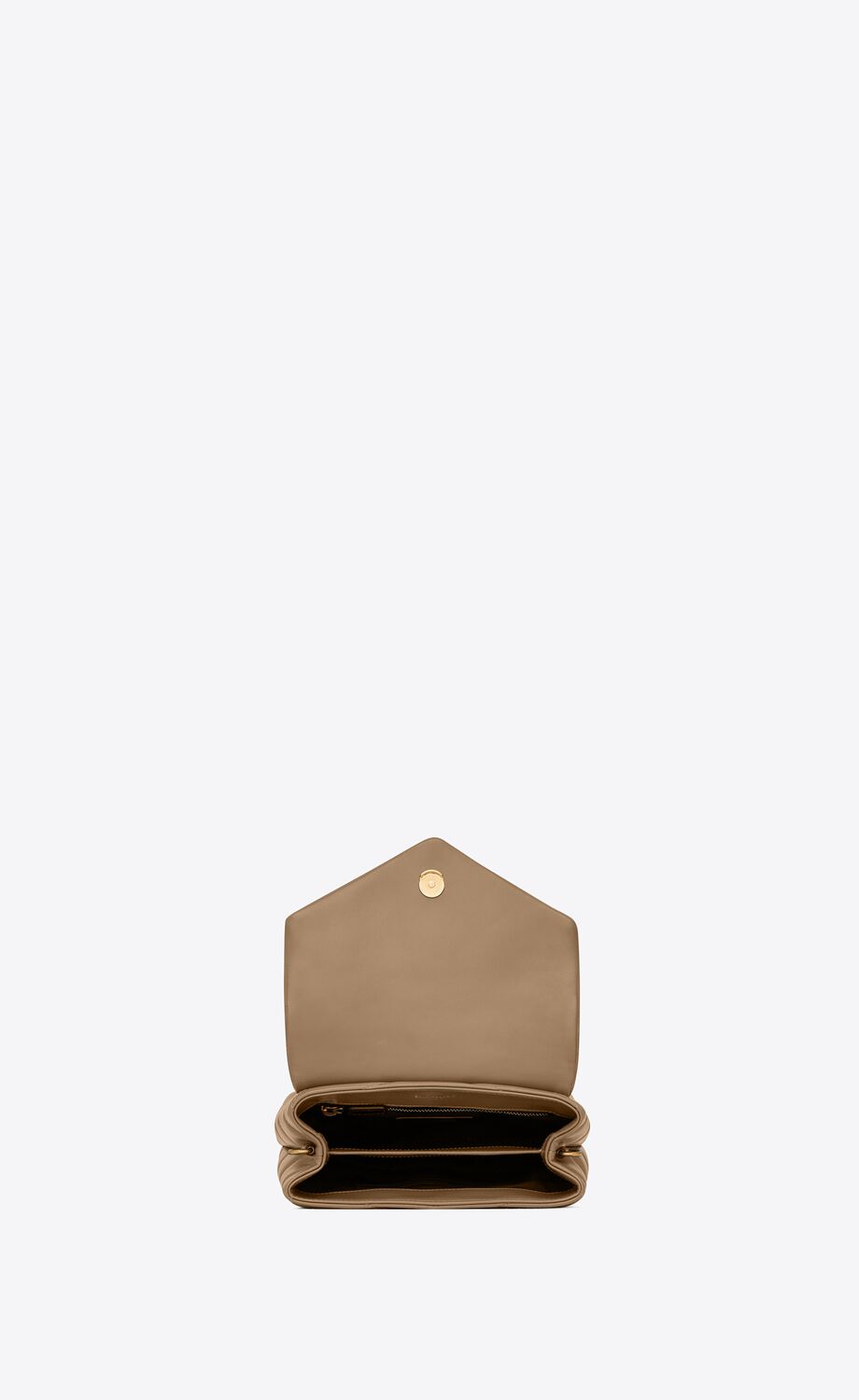Y Loulou Toy Bag in Matelasse 'Y' Leather in Greyish Brown