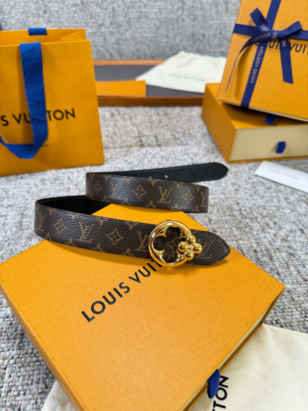 Louis Vuitton LV Flowergram 30mm Reversible Belt