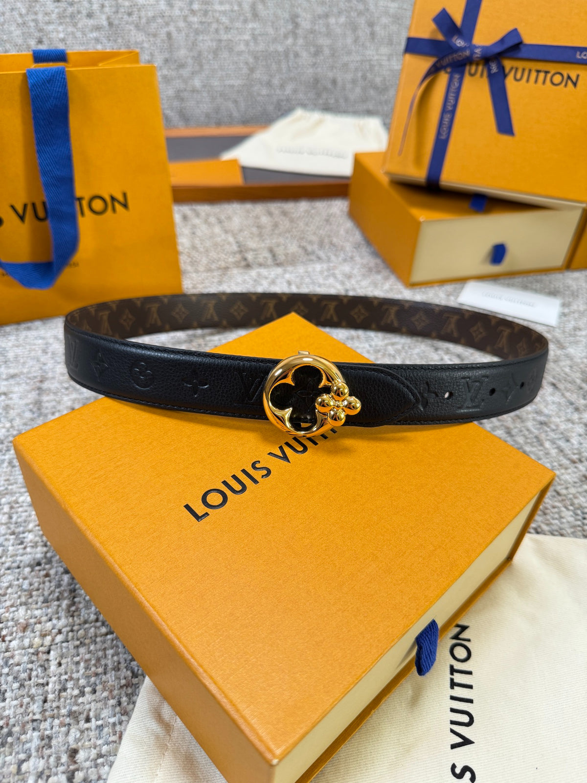 Louis Vuitton LV Flowergram 30mm Reversible Belt