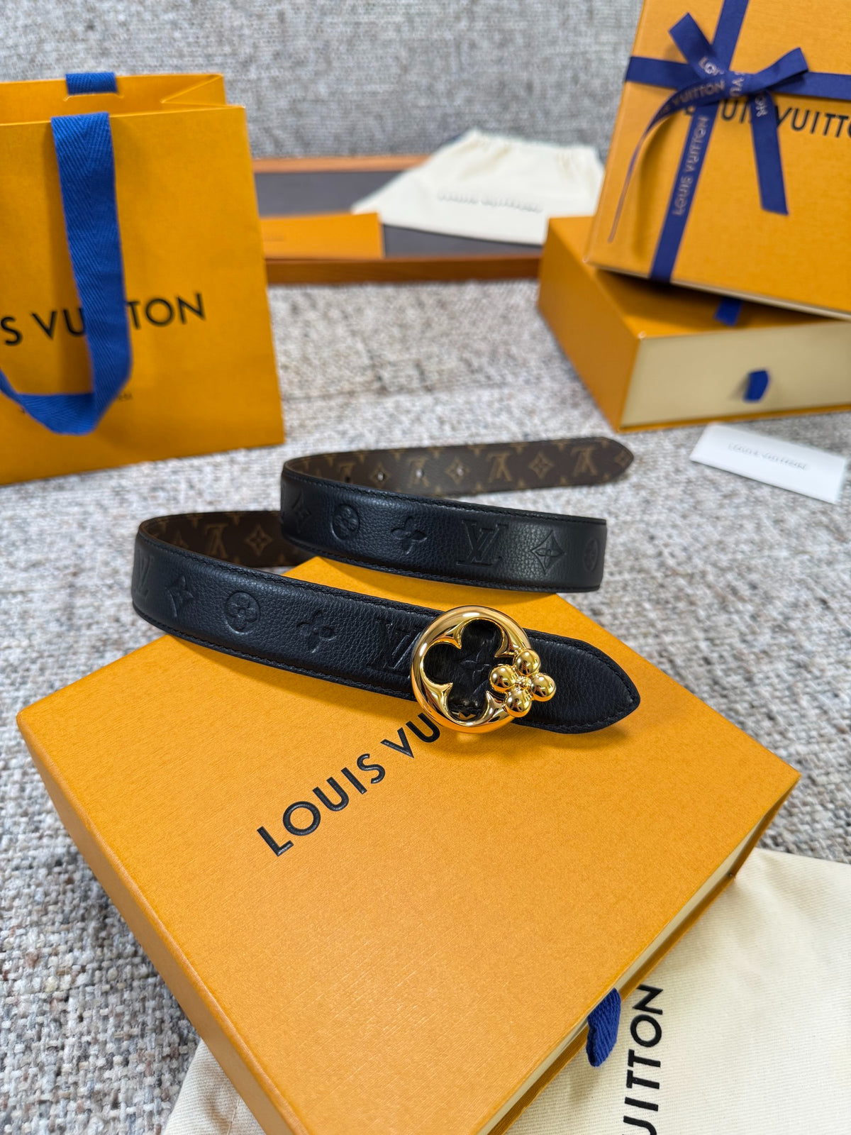 Louis Vuitton LV Flowergram 30mm Reversible Belt