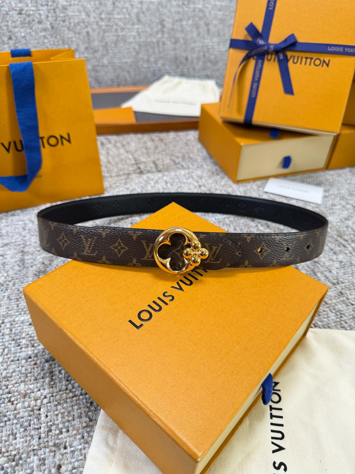 Louis Vuitton LV Flowergram 30mm Reversible Belt