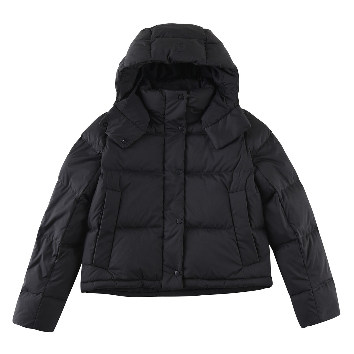 lululemon Women's Wunder Puff Water-Repellent Cropped Down Jacket in Black
