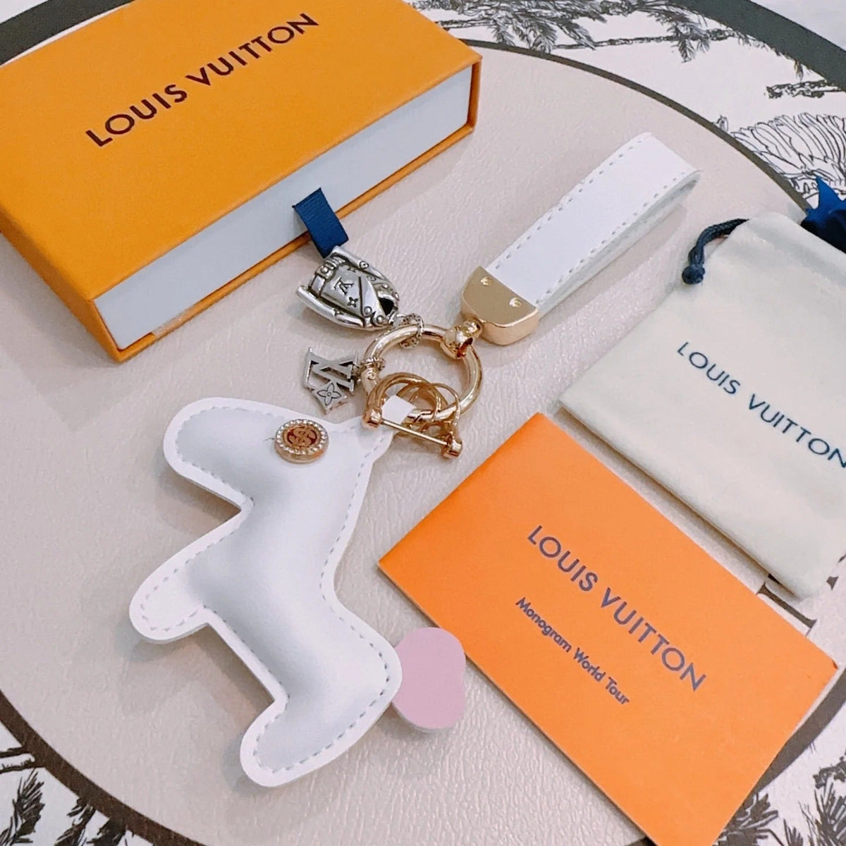 LV White Horse Charm