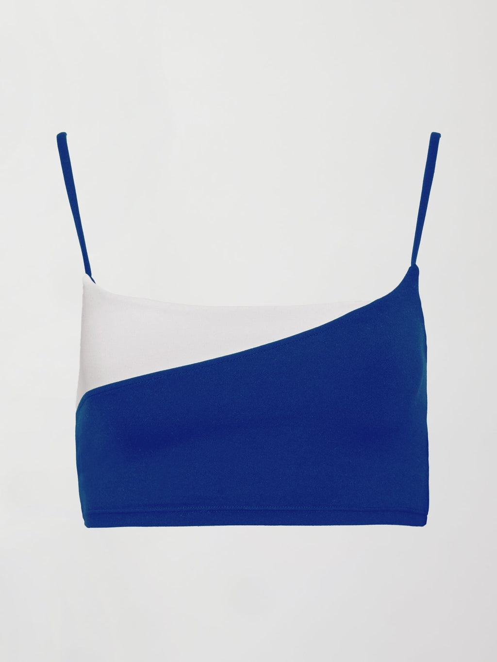 Spliced Colorblock Bra in Melt - Cobalt/White