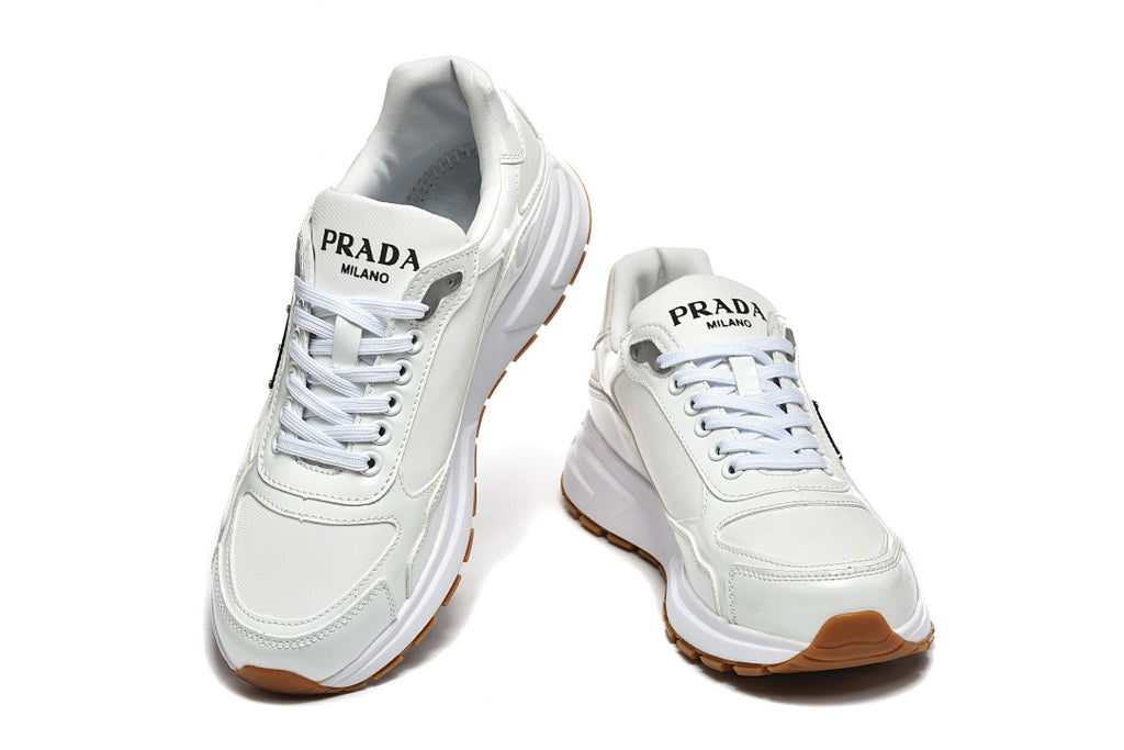 Prada Prax 01 Re-Nylon and Brushed Leather White Gum