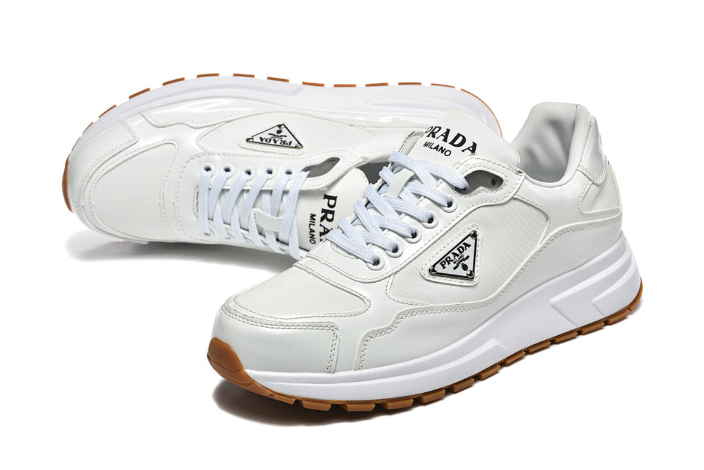 Prada Prax 01 Re-Nylon and Brushed Leather White Gum
