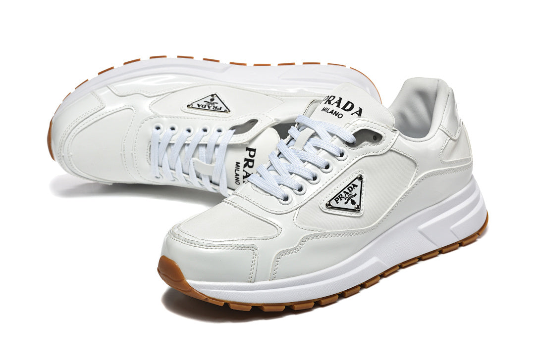 Prada Prax 01 Re-Nylon and Brushed Leather White Gum