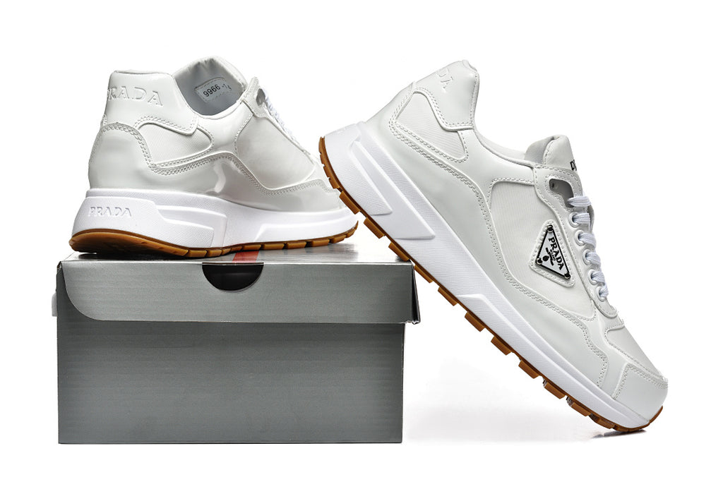 Prada Prax 01 Re-Nylon and Brushed Leather White Gum